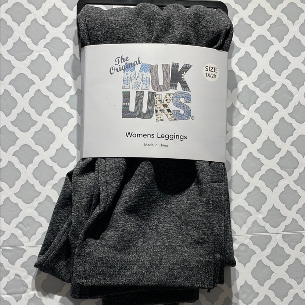 Muk Luks Charcoal Leggings